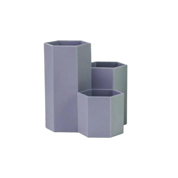 Japanese Creative Regular Hexagonal Plastic Pen Holder Makeup Storage Box Storage Boxes