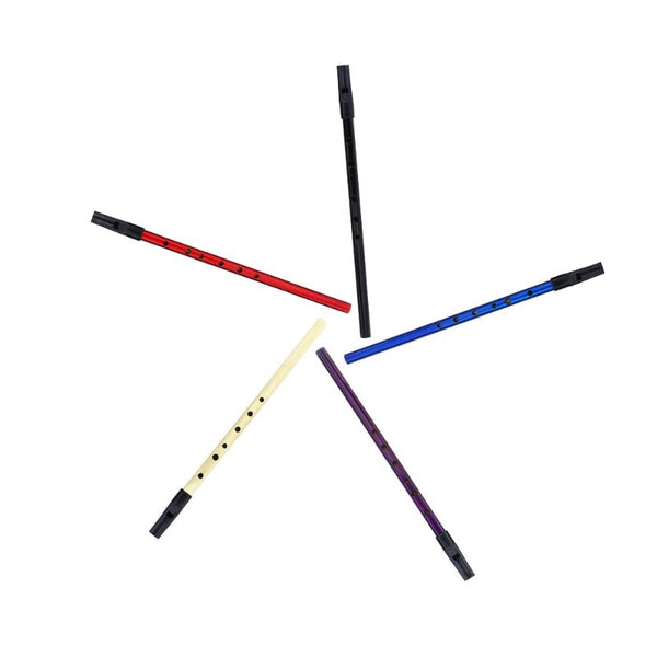 6 Hole Flute D Key Tin Penny Whistle Metal Instrument Woodwind Musical Beginners Accessories Whistles