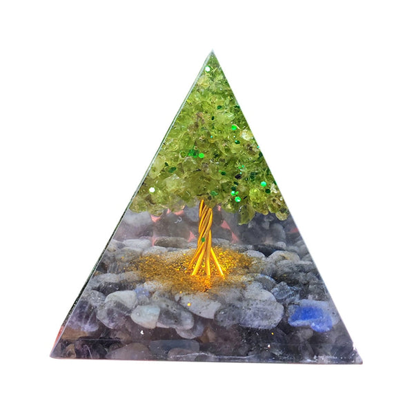 Healing Natural Crystal Energy Generator Meditation Pyramid Crystal Glass