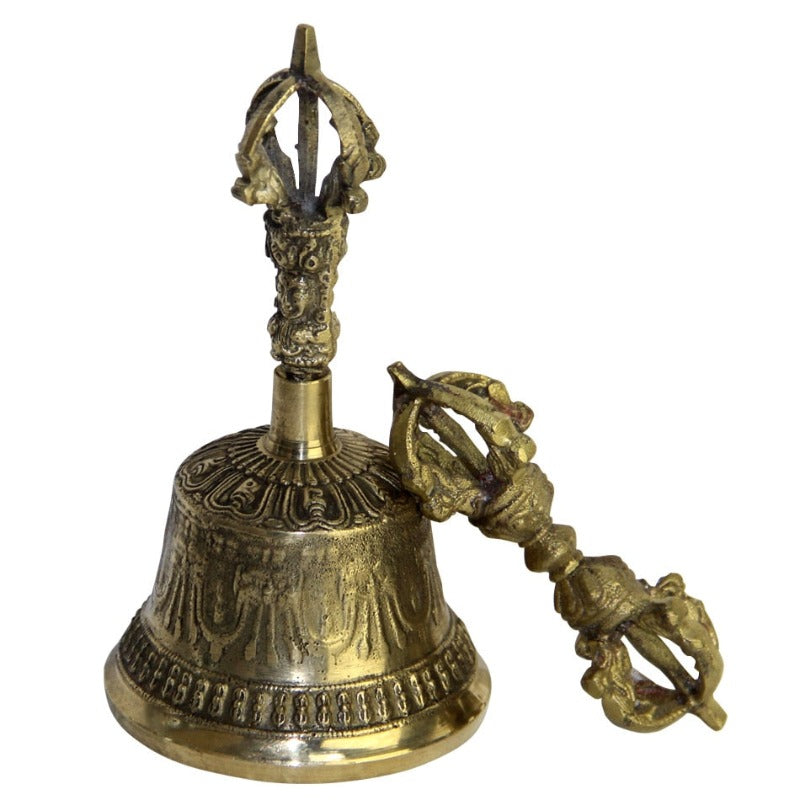 Brass Nepali Bell Home Decor Table Handicrafts Ideal For Puja Prayer Singing Bowls