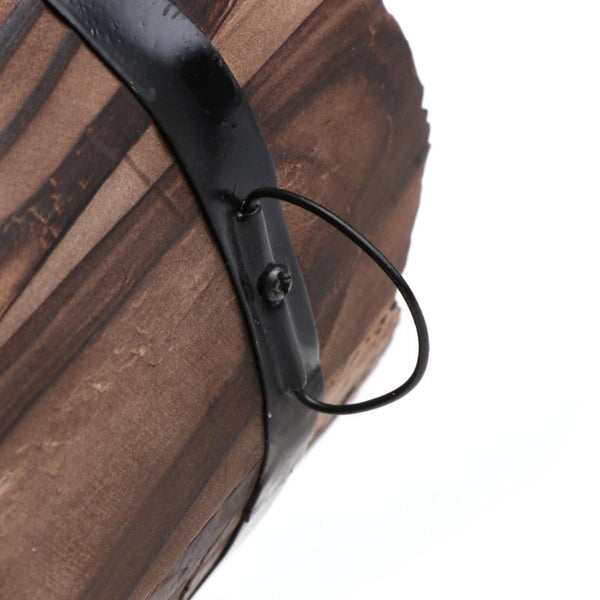 Baskets Pots Window Boxes Mini Flower Pot Vintage Whiskey Barrel Planter Desktop Garden Home Decor