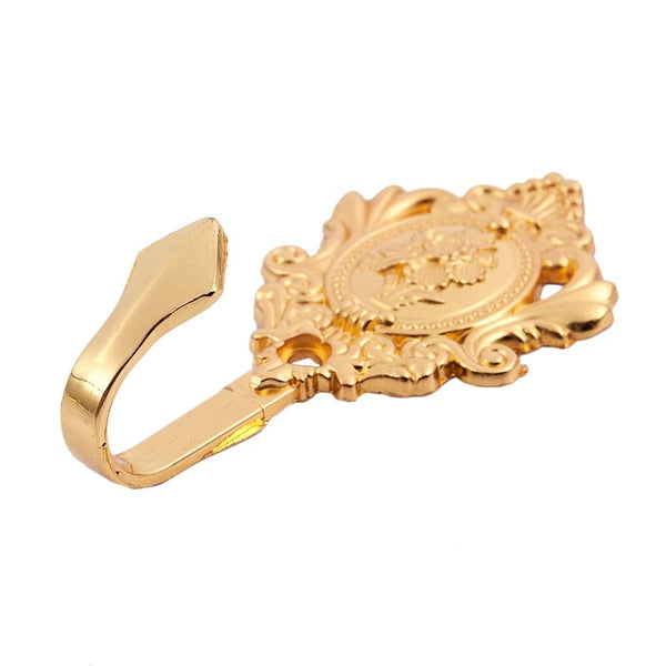 2Pcs/Set Alloy Drapery Curtain Wall Hook Tieback Rose Pattern Accessories Other Curtains & Accessories