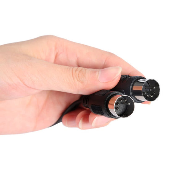 Usb In Out Midi Cable One Interface 5 Pin Line Converter Pc To Music Keyboard Adapter Cord Black Cables Snakes & Interconnects