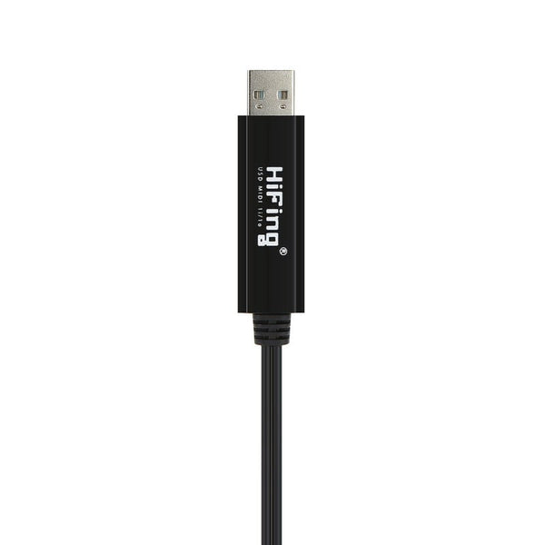 Usb In Out Midi Cable One Interface 5 Pin Line Converter Pc To Music Keyboard Adapter Cord Black Cables Snakes & Interconnects
