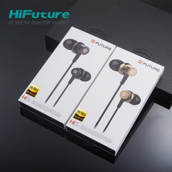 Hi5 Hires In Earphone With Remote And Microphone For Iphone Samsung Huwei Gold