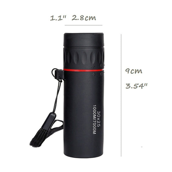 High Definition Monocular Telescope 30X25 Waterproof Mini Portable Military Zoom 10X Scope For Travel Binoculars & Monoculars
