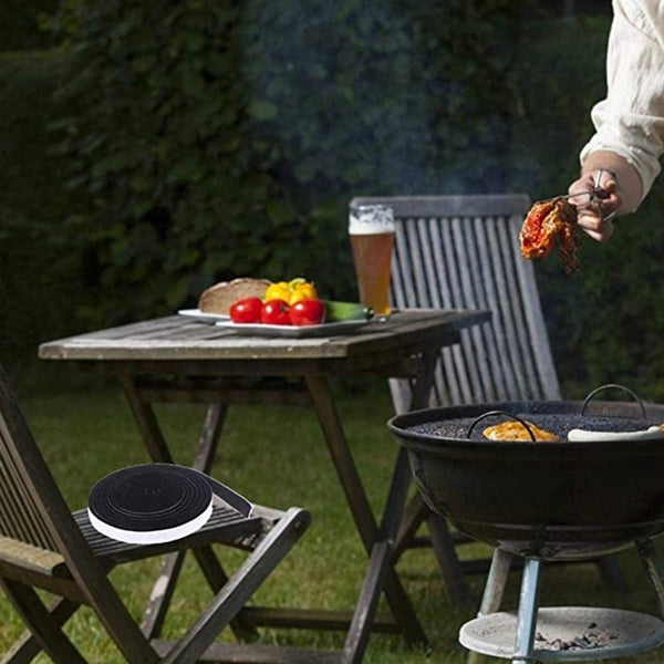Barbecue Tools High Heat Barbecue Smoker Gasket Bbq Door Lid Seal Self Adhesive Sealing Tape