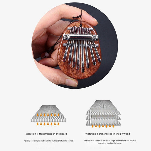 High Quality 8 Key Mini Kalimba Exquisite Finger Thumb Piano Marimba Musical Good Accessory Pendant Gift Ping Kalimbas