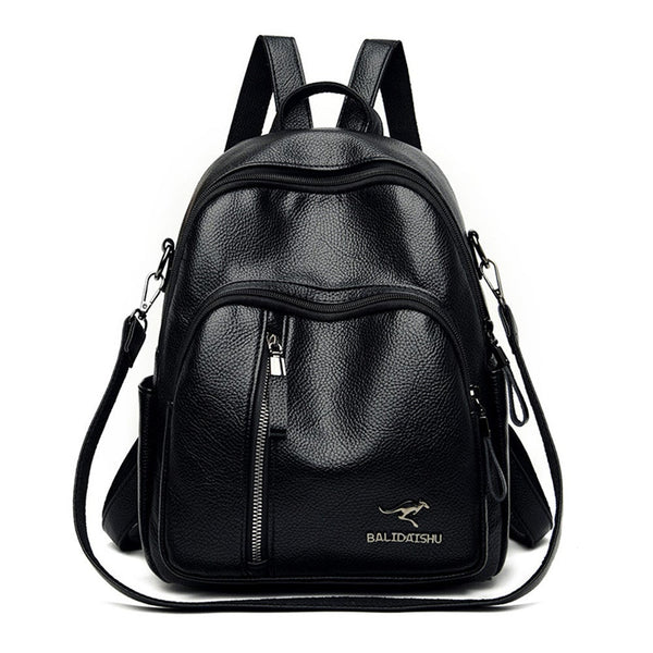 High Quality Backpack Women Large Capacity Bag Soft Pu Leather Backpacks For Casual Bags Designer Women's Bags & Handbags