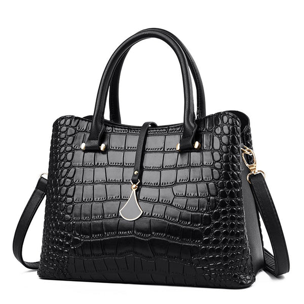 High Quality Crocodile Pattern Pu Leather Top Handle Bag Large Capacity Shoulder Crossbody Luxury Handbags Women Bags Designer