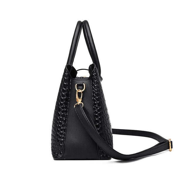 High Quality Crocodile Pattern Pu Leather Top Handle Bag Large Capacity Shoulder Crossbody Luxury Handbags Women Bags Designer Women's Bags & Handbags