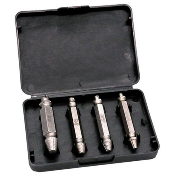 High Speed Steel Broken Stud Spanner 4Pcs Silver Drill Bits