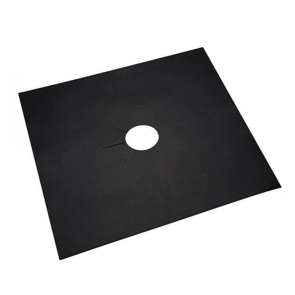High Temperature Resistance Gas Stove Protector Pad Cleaning Cover Black Stove Burner Covers