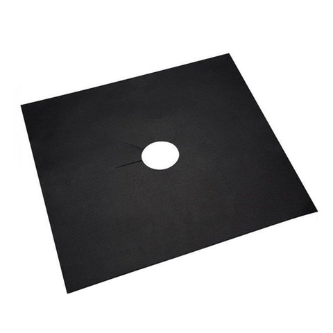 High Temperature Resistance Gas Stove Protector Pad Cleaning Cover Black Stove Burner Covers