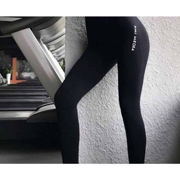 High Waist Yoga Pants Abdominal Control Exercise Women Running Tights Tummy Workout Leggings