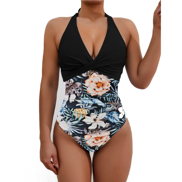 High Waisted One Piece  Bikini Swimsuit For Women Swimwear