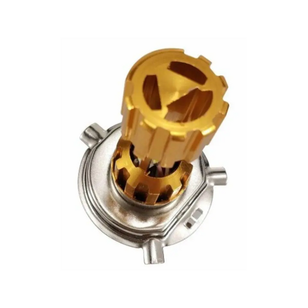 High Low Beam Motorcycle Led Headlight Bulb H4 Golden Brown