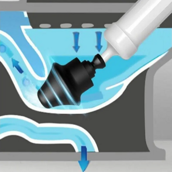 Drain Clog Remover Multi Function High Pressure Pipe Plunger For Sink Floor Drain & Toilet Plungers