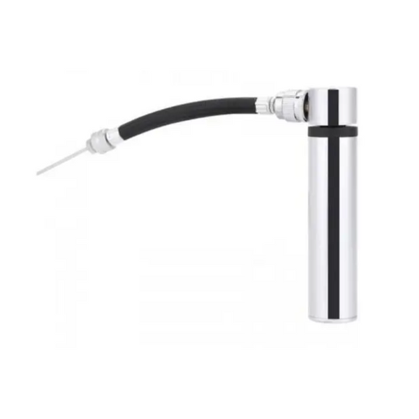 High Pressure Portable Bicycle Pump Silver Pumps