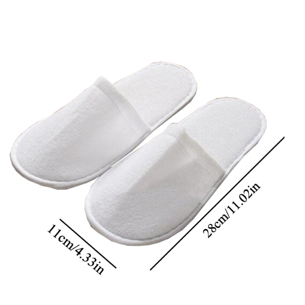 High Quality Inspissate Hotel Non Disposable Use Slipper White Slippers