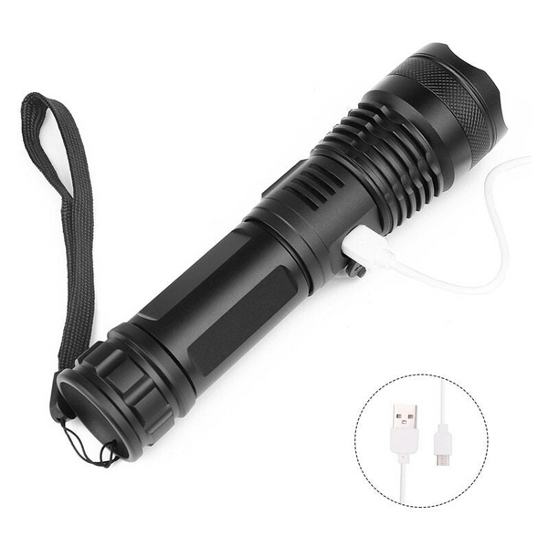Rechargeable Powerful High Lumens Xhp50 Flashlight Led Torch Torches