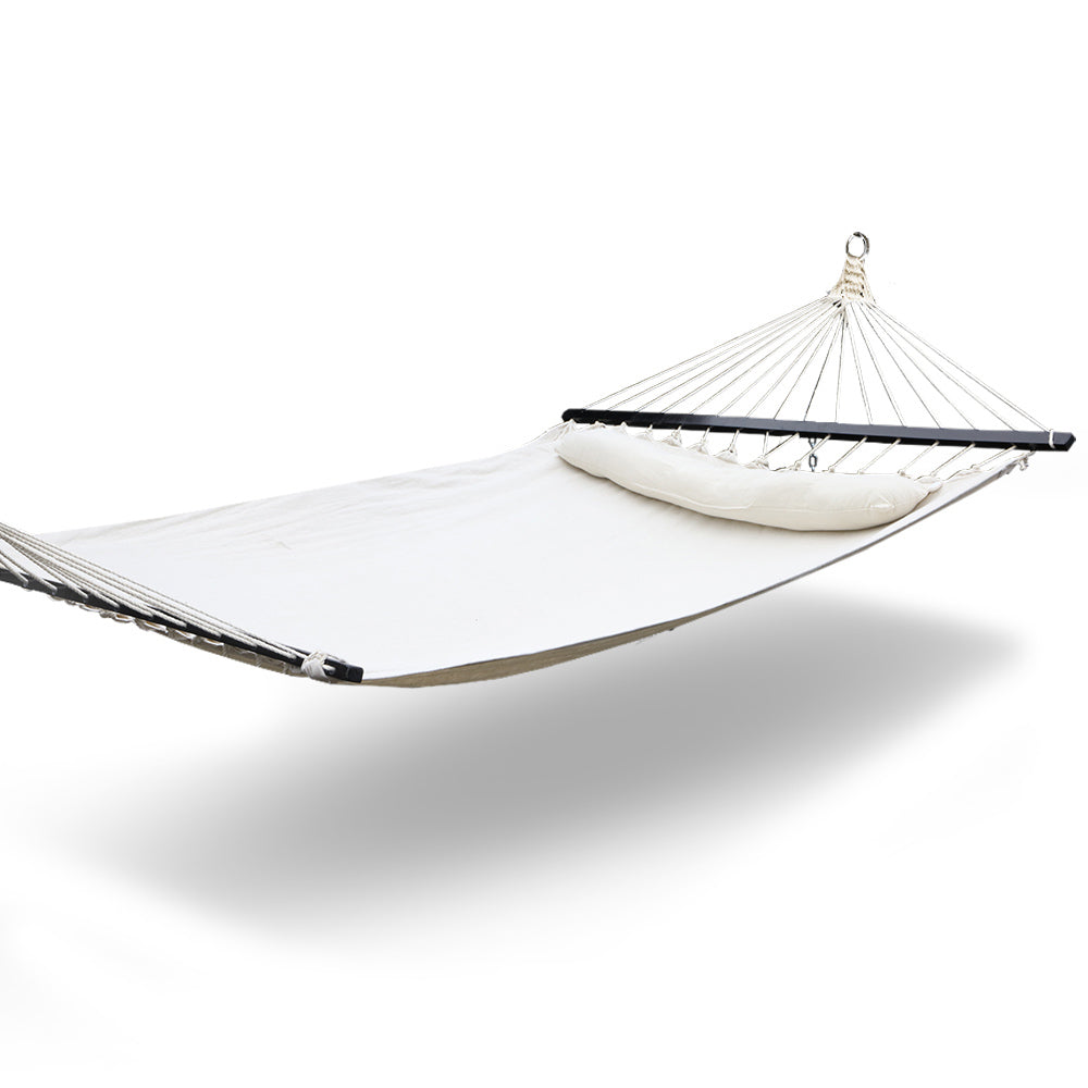 Gardeon Swing Double Hammock Bed Cream Hammocks
