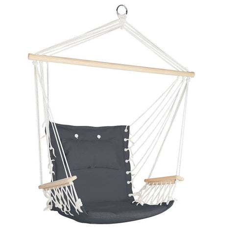 Gardeon Hammock Hanging Swing Chair Grey Swing Seats
