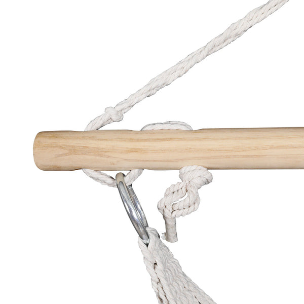 Hammocks Gardeon Hammock Chair Outdoor Hanging Camping Mesh Indoor Cream