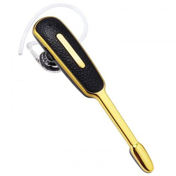 Hm1000 Business Long Strip Pattern Ear Hook Sports Stereo Bluetooth Earphone 1Pc Black
