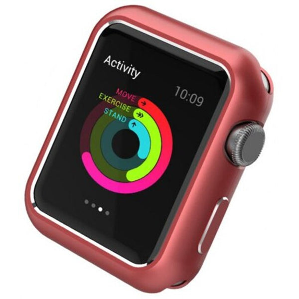 Magnetic Protective Case For Apple Watch Series 2 / 3 42Mm Red Smart Watch Cases