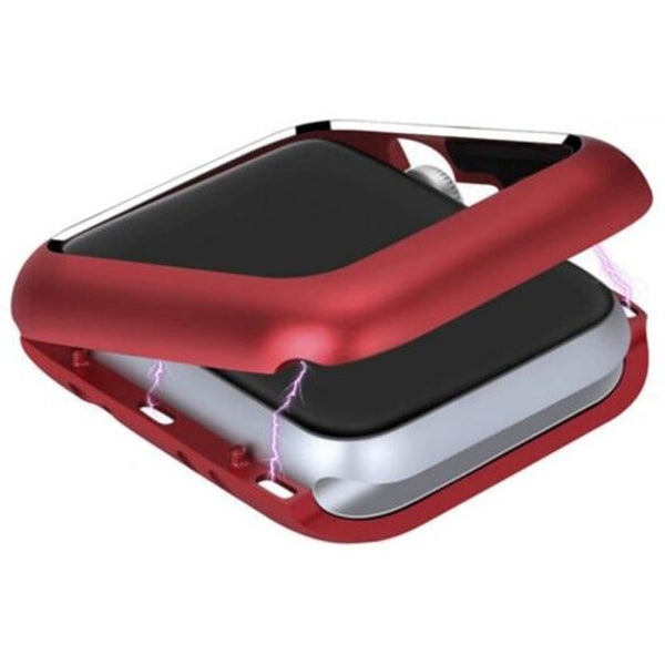 Magnetic Protective Case For Apple Watch Series 2 / 3 42Mm Red Smart Watch Cases