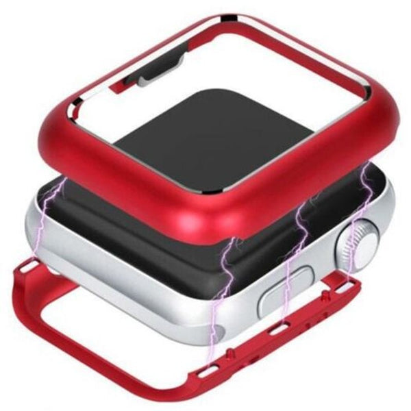 Magnetic Protective Case For Apple Watch Series 2 / 3 42Mm Red Smart Watch Cases