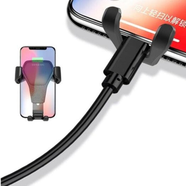 Holder For Car Air Vent Mount Stand Universal Gravity Smartphone Call Support Black Mounts & Holders