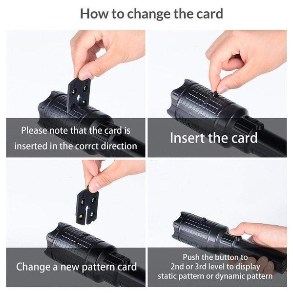 Christmas Flashlight Projection Light Kids Handheld 12 Patterns Flashlights