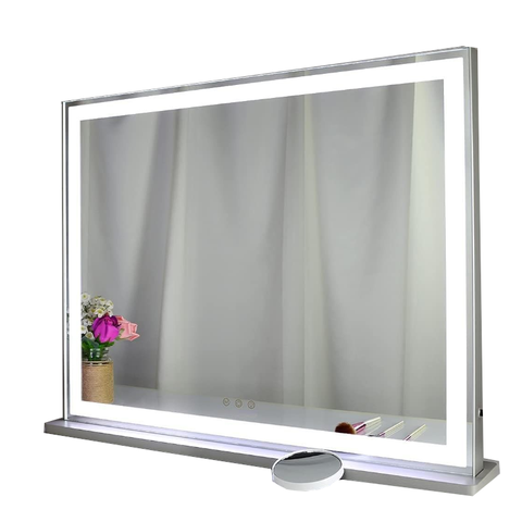 Hollywood Led Makeup Mirror With Smart Touch Control And 3 Colors Dimmable Light (72 X 56 Cm) Makeup Mirrors