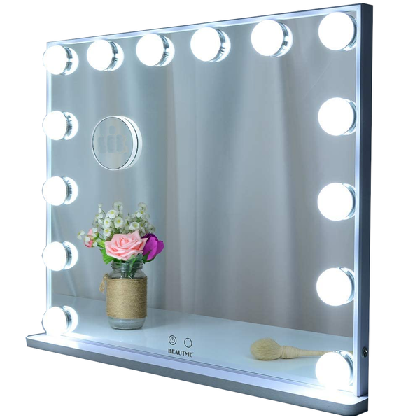 Hollywood Makeup Vanity Mirror With Led Lights And Detachable 10X Magnification (White 62 51 Cm) Toner Cartridges