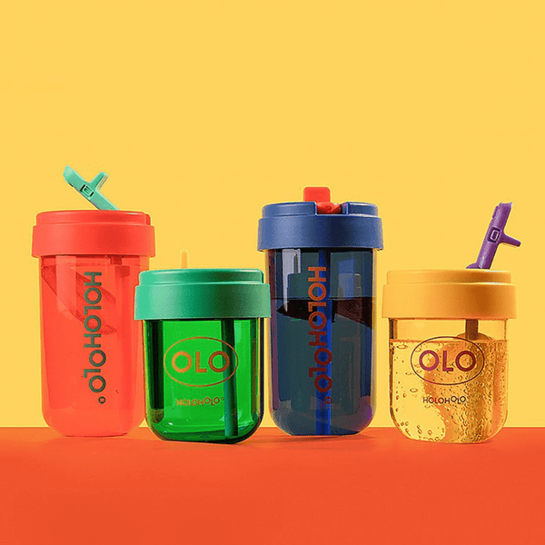 Holoholo Heat Resistant Reusable Coffee Cup Blue 300Ml Cups & Saucers