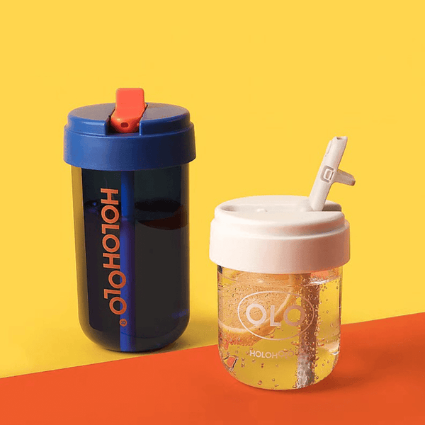 Holoholo Heat Resistant Reusable Coffee Cup Blue 300Ml Cups & Saucers