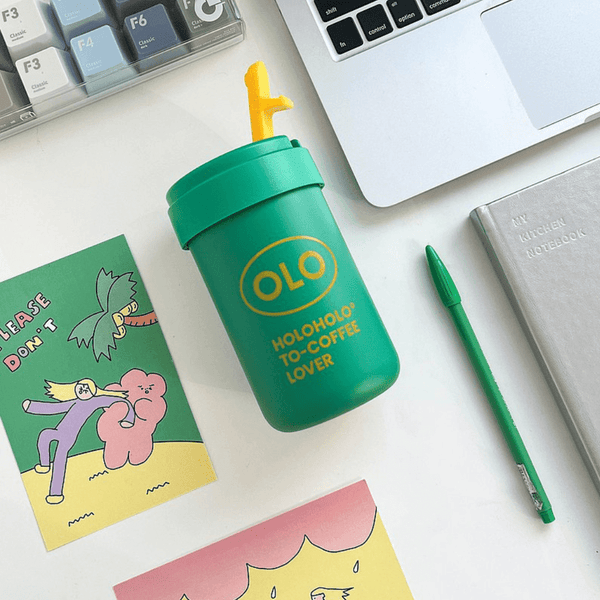 Holoholo Thermo Coffee Cup 380Ml Green Mugs
