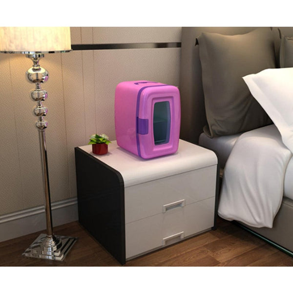 Car Dual Purpose Mini Drugs Cosmetics Refrigerator Pink Mini Fridges