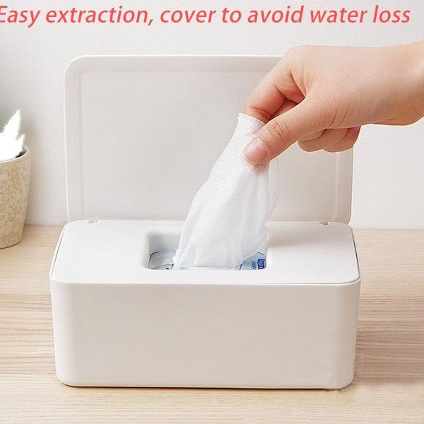 Home Dry Wet Tissue Paper Case Care Baby Wipes Napkin Storage Box Holder Container Dispenser