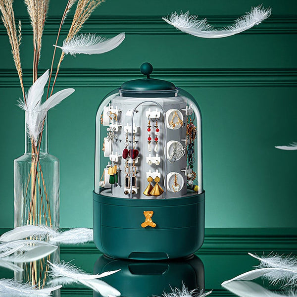 Veile Studios Home Jewelry Earrings Ring Necklace Organizer Stand Large Capacity Storage Box Jewellery Holders & Organisers