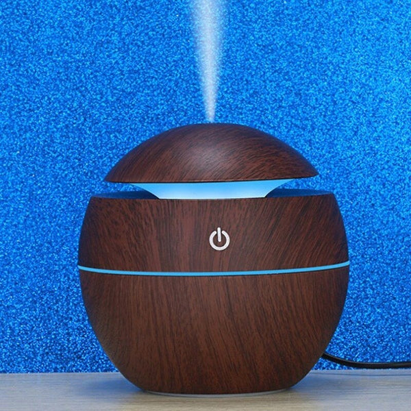 Home Use Round Air Diffuser Office Led Night Light Mute Ultrasonic Humidifier 2