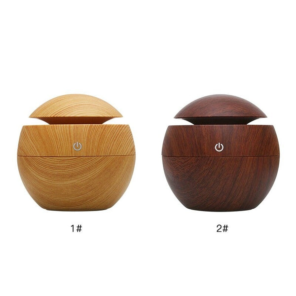 Home Use Round Air Diffuser Office Led Night Light Mute Ultrasonic Humidifier 2 Humidifiers
