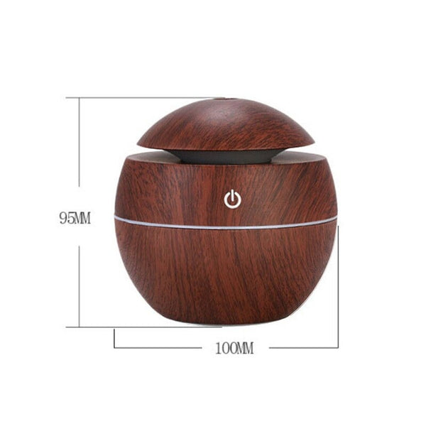 Home Use Round Air Diffuser Office Led Night Light Mute Ultrasonic Humidifier 2