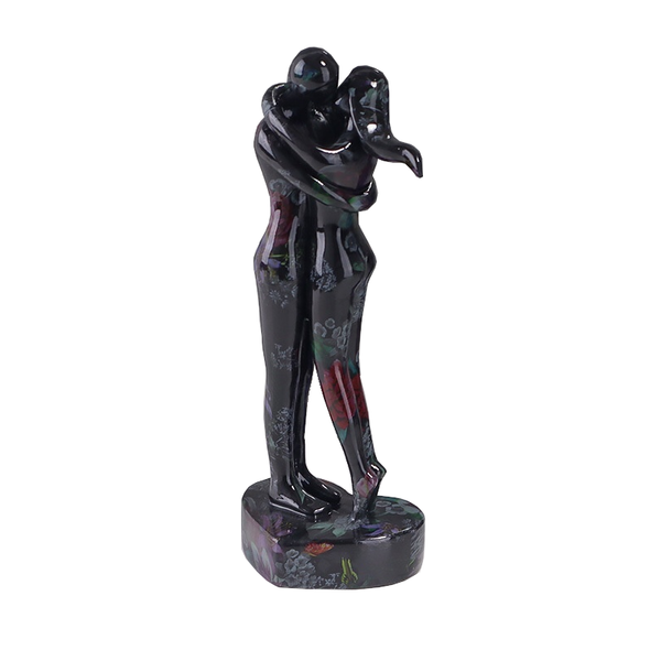 Home Water Transfer Printing Starry Sky Couple Kiss Hug Ornaments Plastic Resin Sculptures & Figurines