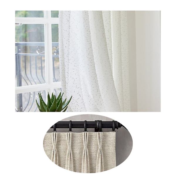 500 Centimetre White Curtains Modern Luxury Retro Style For Living Room Bedroom Decor Curtains & Drapes