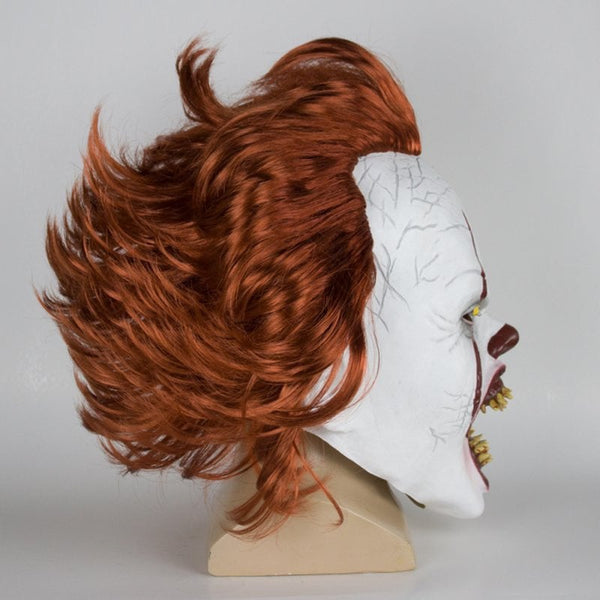 Horror Pennywise Clown Joker Mask Halloween Cosplay Costume Prop Dental No Light Masks