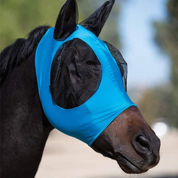 Horse Fly Mask With Ears Mesh Covers Horse Halters