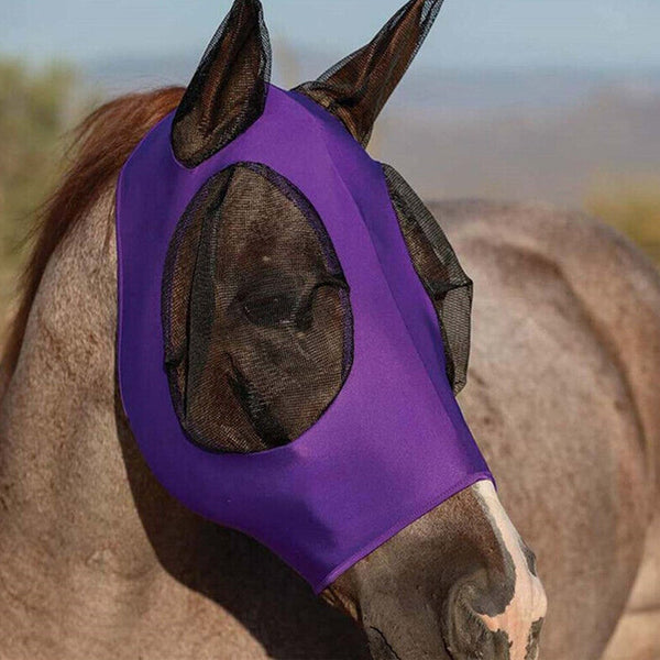 Horse Fly Mask With Ears Mesh Covers Horse Halters